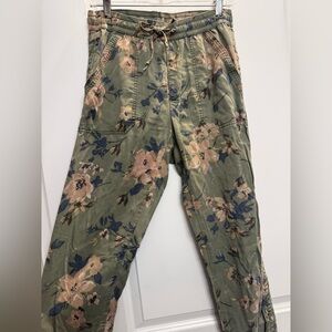 Anthropologie Multicolor Floral Pants
